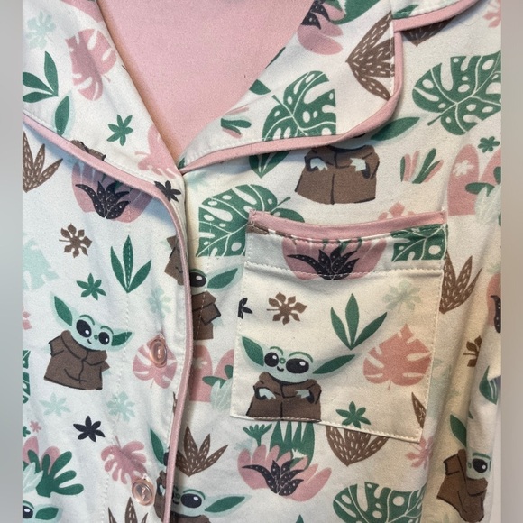 Munki Munki Slumber Grogu Baby Yoda PJ top Sz S - Picture 3 of 8